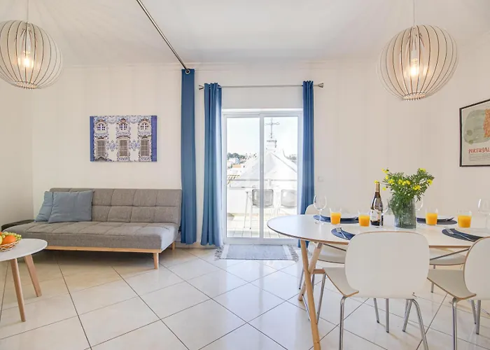 Lägenhet Old Town 2br 50m Ocean W/ Ac Wi-fi Parking Terrace Albufeira